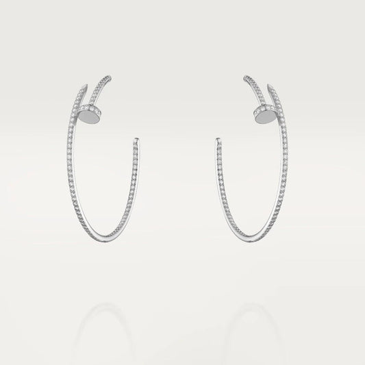 [ORA]JUSTE EARRINGS FULL DIAMONDS 1.8MM