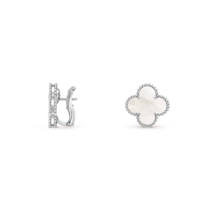 [ORA]CLOVER SILVER 15MM MOP EARRINGS COLLECTION