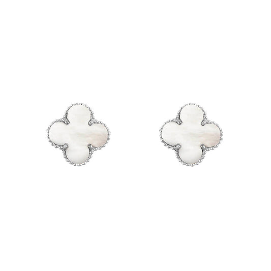 [ORA]CLOVER SILVER 15MM EARRINGS COLLECTION
