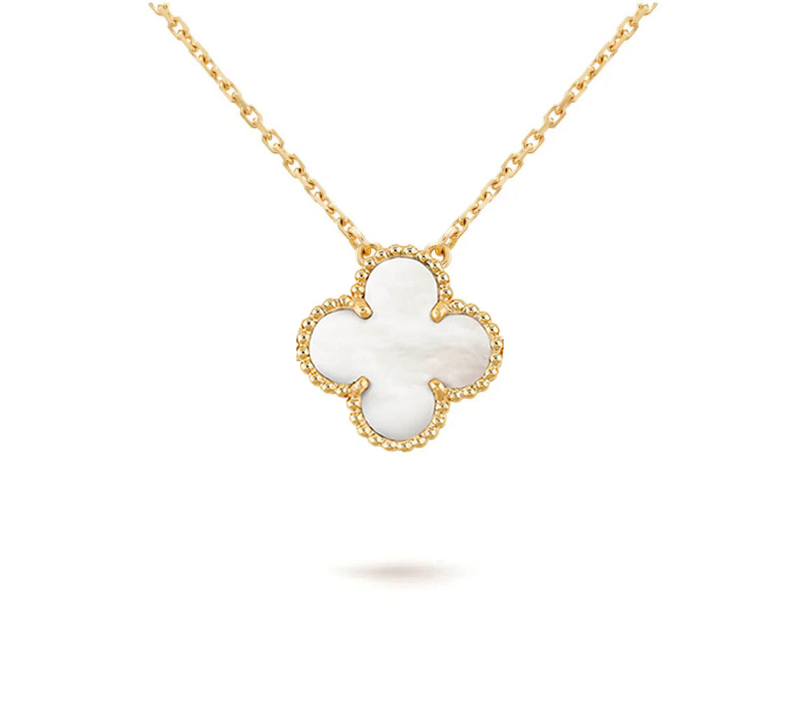 [ORA]CLOVER 15MM SINGLE FLOWER NECKLACE COLLECTION