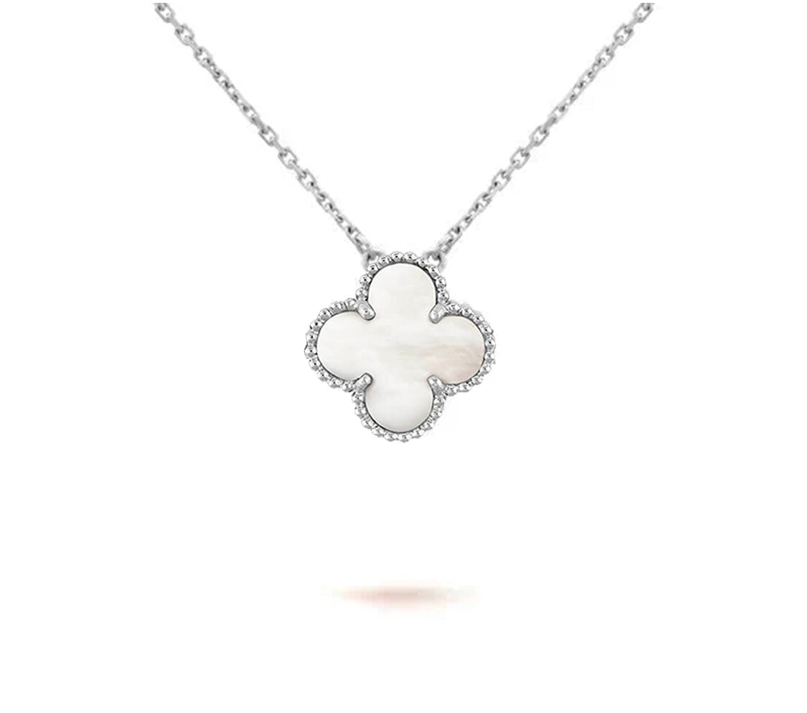 [ORA]CLOVER 15MM NECKLACE SILVER COLLECTION