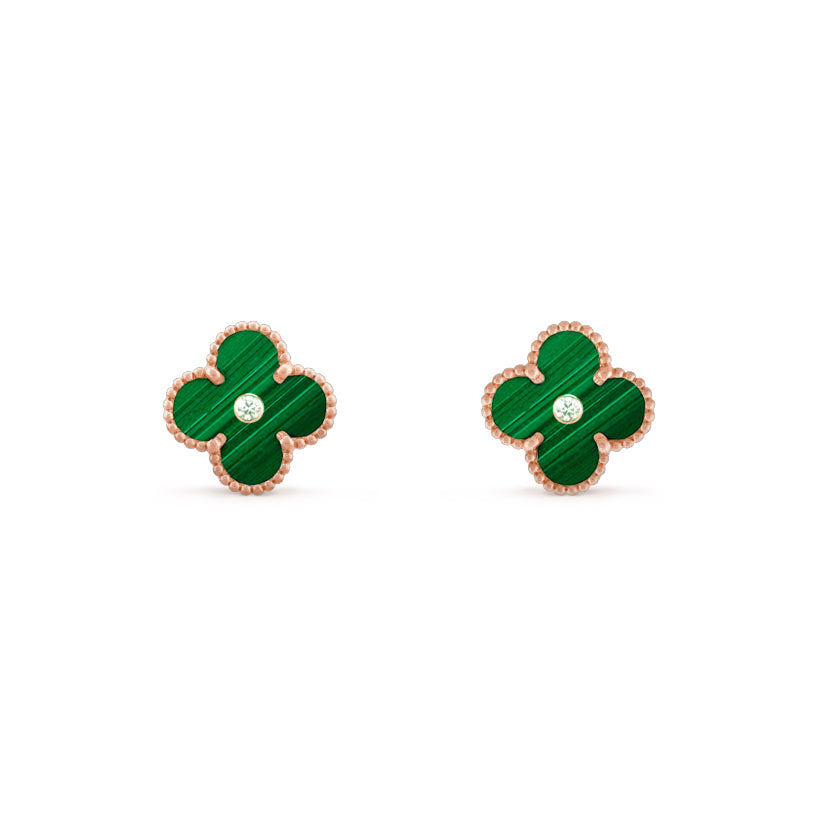 [ORA]CLOVER  15MM DIAMOND EARRINGS COLLECTION