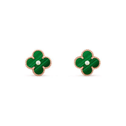 [ORA]CLOVER  15MM DIAMOND EARRINGS COLLECTION