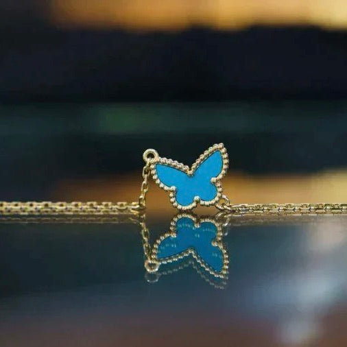 [ORA]BUTTERFLY TURQUOISE BUTTERFLY BRACELET