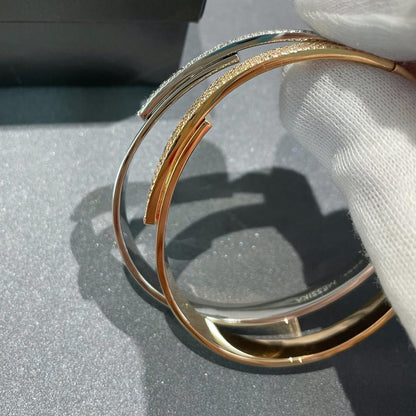 [ORA]Move Noa Rose Gold Pav¨¦ Diamond Bangle Bracelet