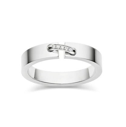 [ORA]ALLIANCE LIENS EVIDENCES DIAMANT 4MM RING