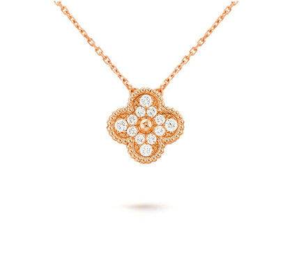 [ORA]CLOVER 15MM SINGLE FLOWER NECKLACE COLLECTION