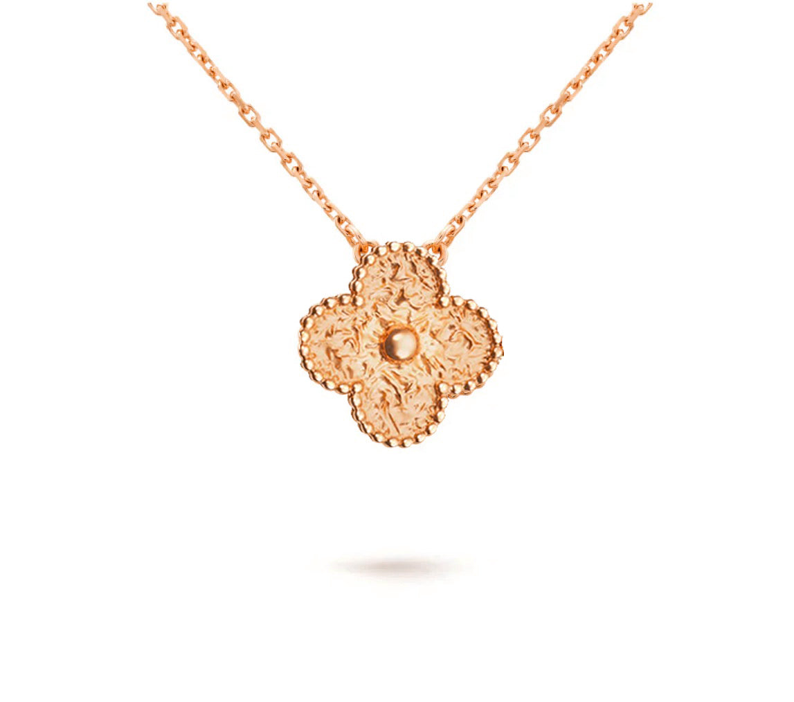 [ORA]CLOVER 15MM SINGLE FLOWER NECKLACE COLLECTION