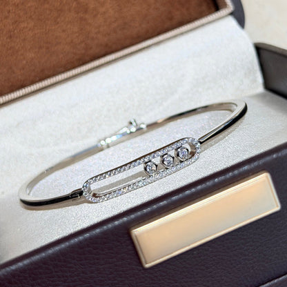 [ORA]Move Pav¨¦ Diamond Bangle Bracelet M