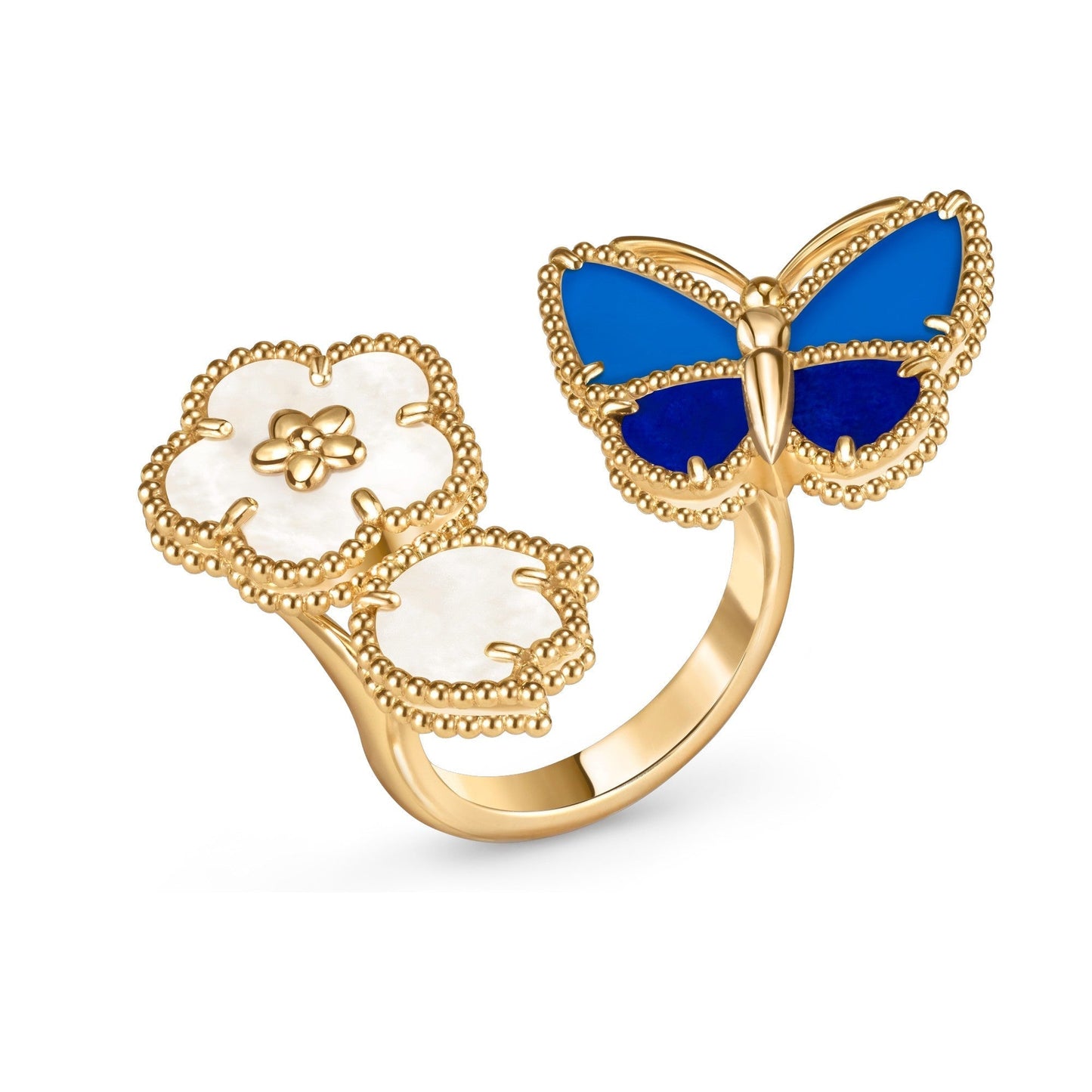 [ORA]LUCKY SPRING BUTTERFLY OPEN-FACE RINGS
