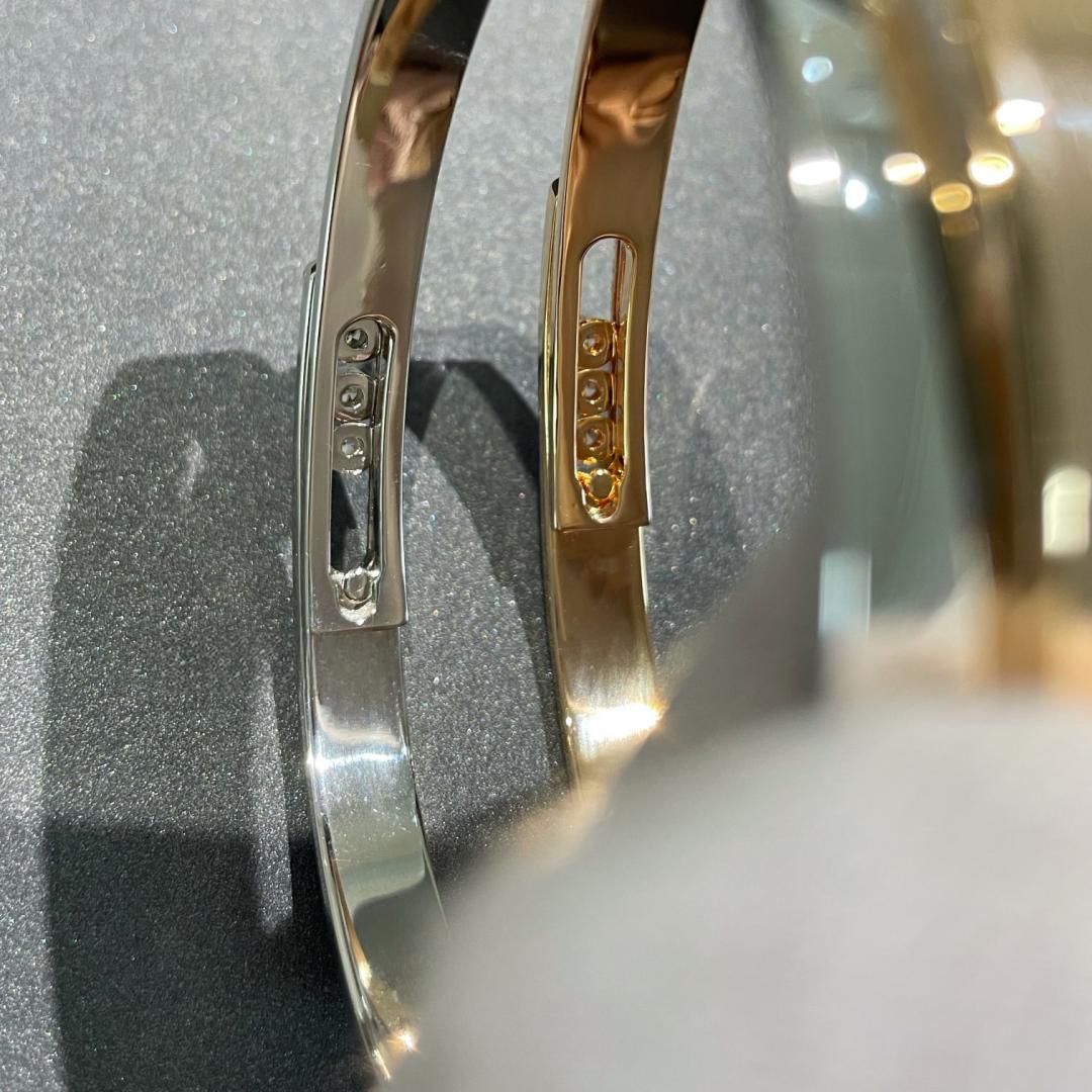 [ORA]Move Noa Rose Gold Pav¨¦ Diamond Bangle Bracelet