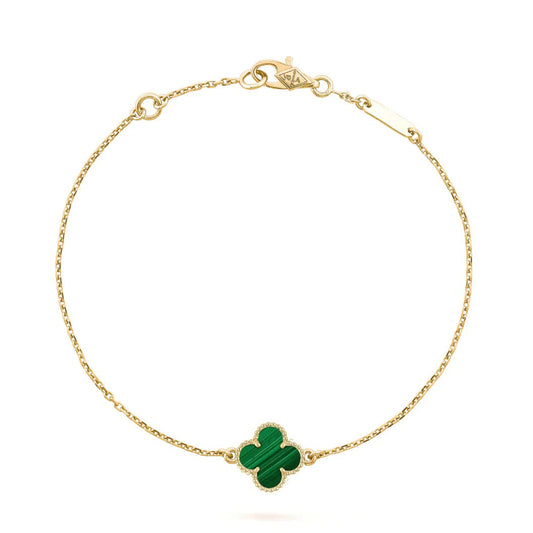 [ORA]CLOVER BRACELET MALACHITE 1 MOTIF