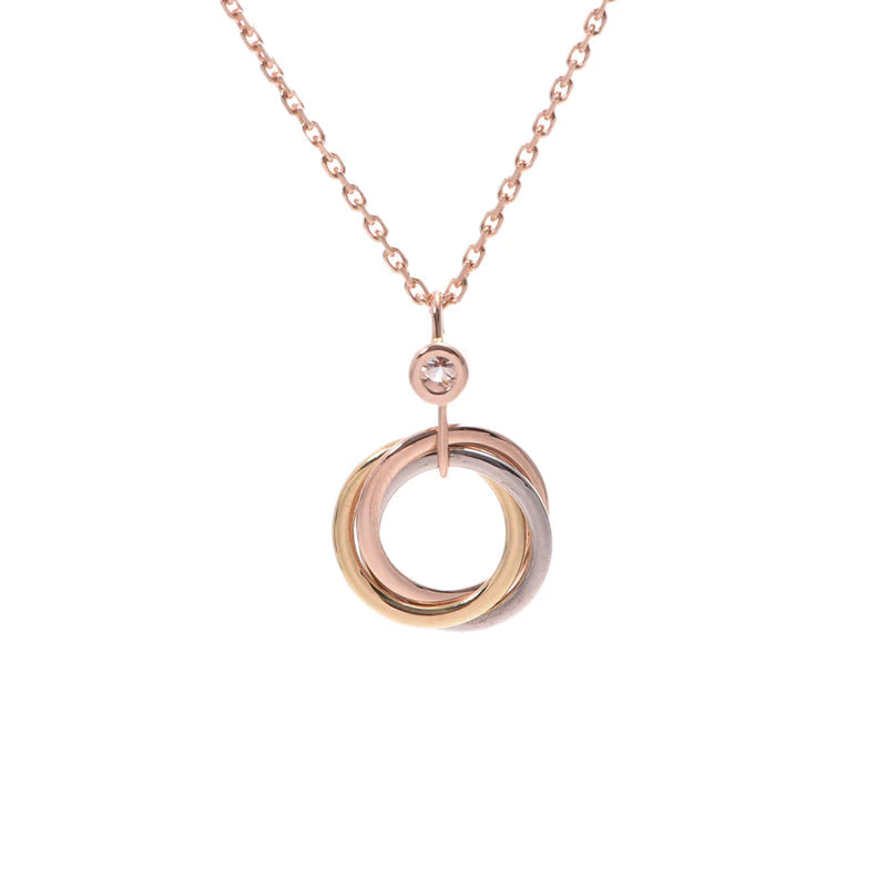 [ORA]TRINITY HALSKETTE SILBER GOLD ROSÉGOLD