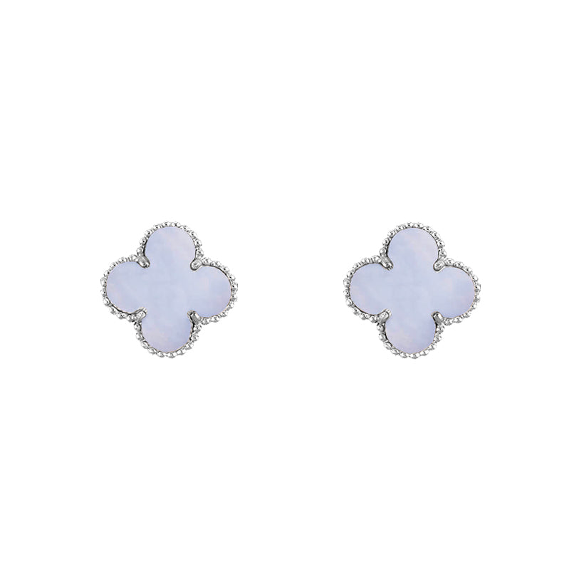 [ORA]CLOVER SILVER 15MM EARRINGS COLLECTION