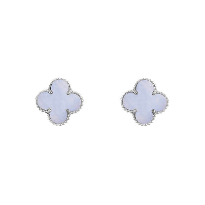 [ORA]CLOVER SILVER 15MM EARRINGS COLLECTION