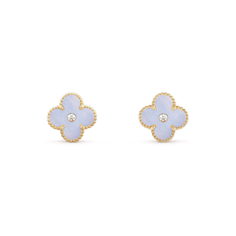 [ORA]CLOVER  15MM DIAMOND EARRINGS COLLECTION