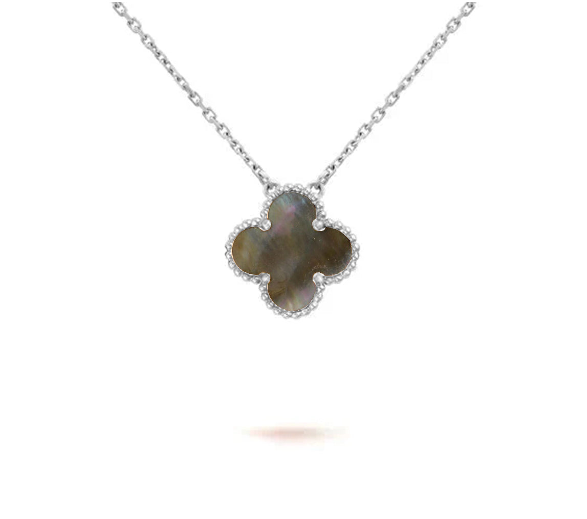 [ORA]CLOVER 15MM NECKLACE SILVER COLLECTION