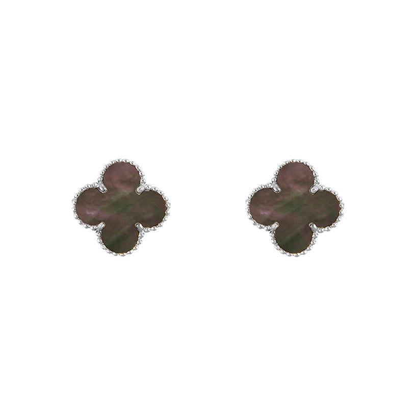 [ORA]CLOVER SILVER 15MM EARRINGS COLLECTION