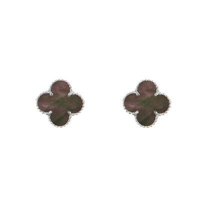 [ORA]CLOVER SILVER 15MM EARRINGS COLLECTION