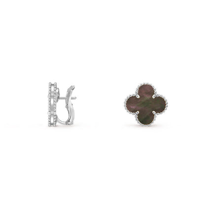 [ORA]CLOVER SILVER 15MM MOP EARRINGS COLLECTION