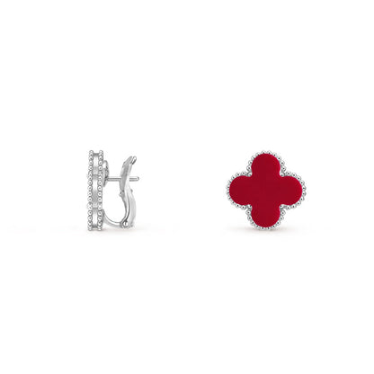 [ORA]CLOVER SILVER 15MM MOP EARRINGS COLLECTION
