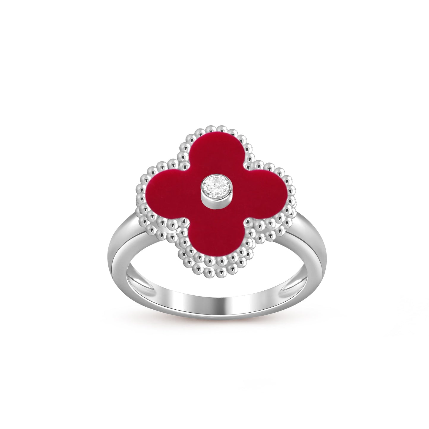 [ORA]CLOVER SILVER DIOMND RING COLLECTION