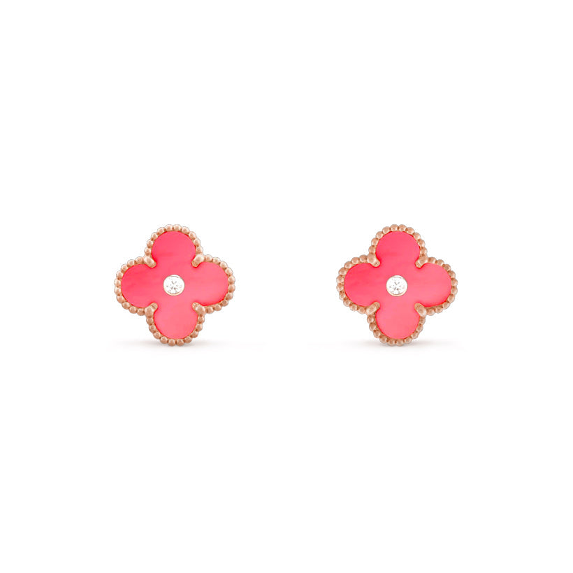 [ORA]CLOVER  15MM DIAMOND EARRINGS COLLECTION
