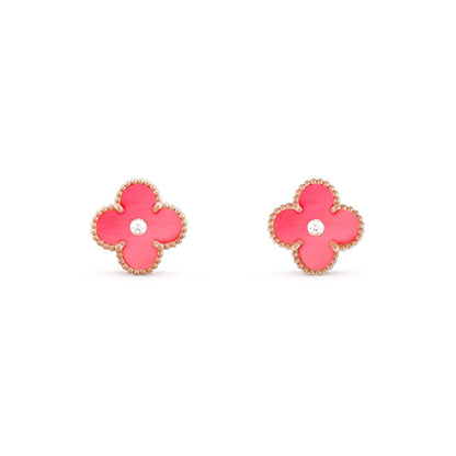 [ORA]CLOVER  15MM DIAMOND EARRINGS COLLECTION