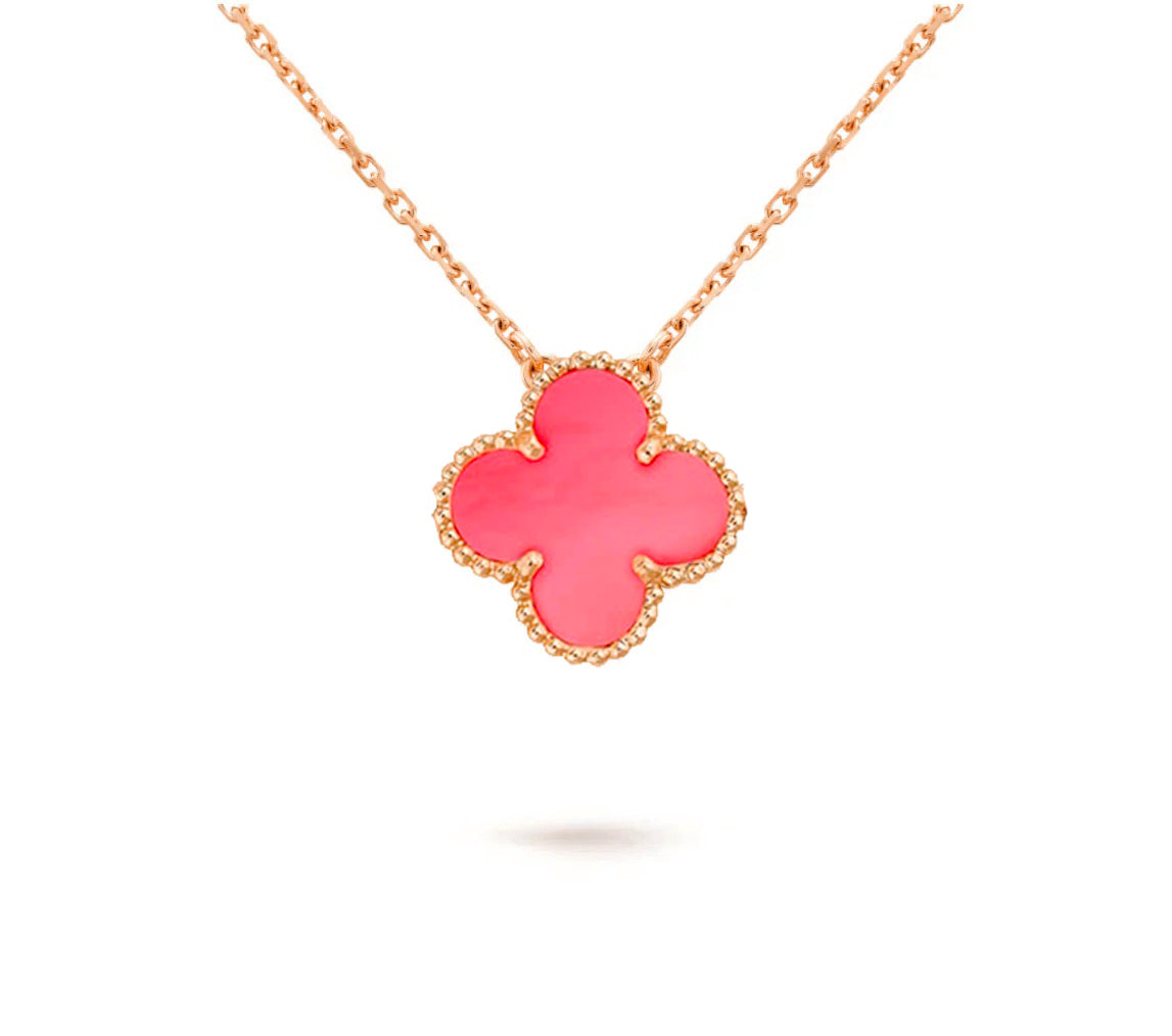 [ORA]CLOVER 15MM SINGLE FLOWER NECKLACE COLLECTION