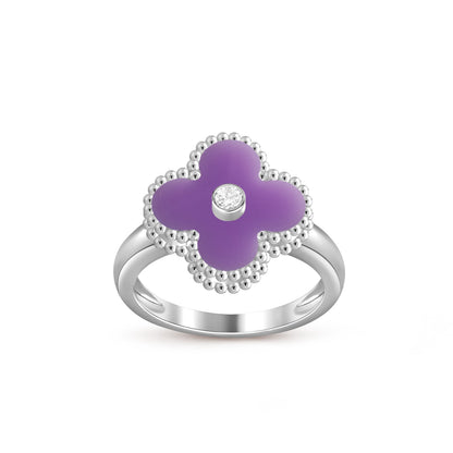 [ORA]CLOVER SILVER DIOMND RING COLLECTION