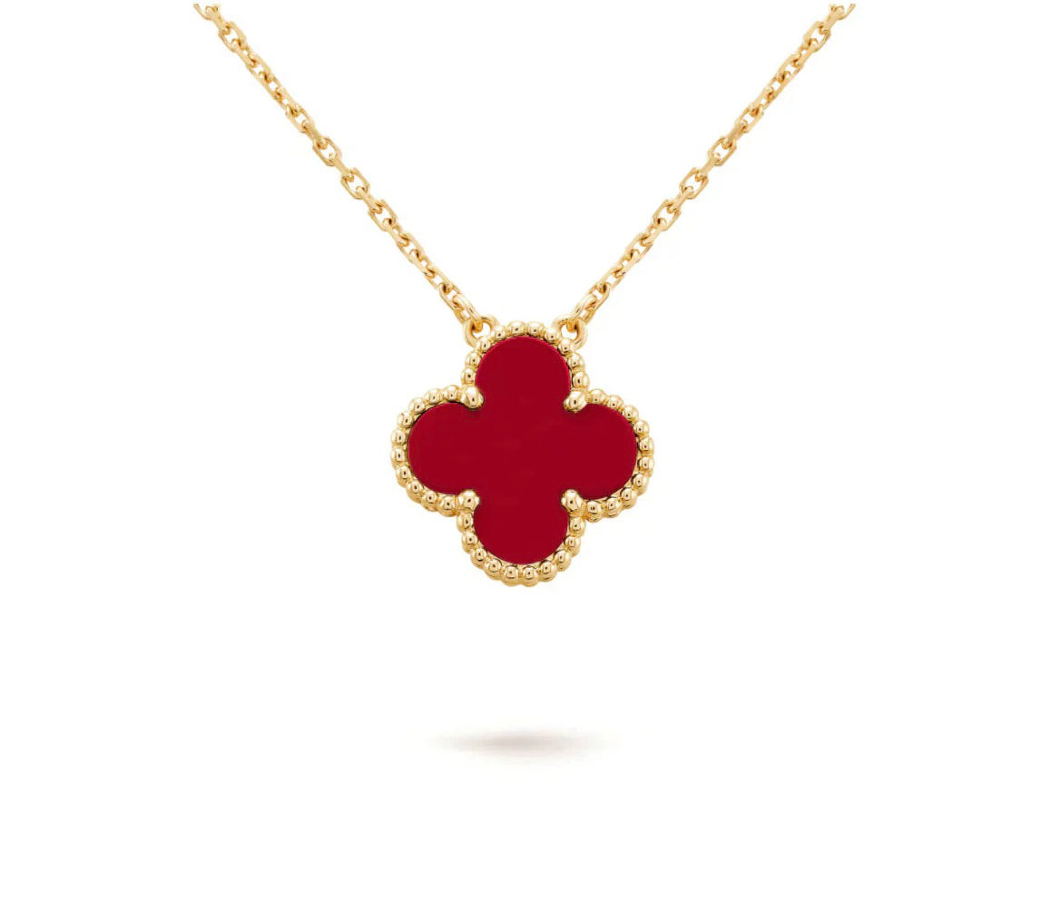[ORA]CLOVER 15MM SINGLE FLOWER NECKLACE COLLECTION