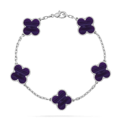 [ORA]CLOVER 5 MOTIF PURPLE STRIPES BRACELET COLLECTION