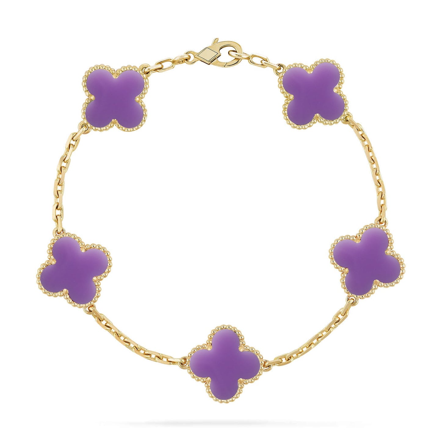 [ORA]CLOVER 5 MOTIF LIGHT PURPLE BRACELET COLLECTION