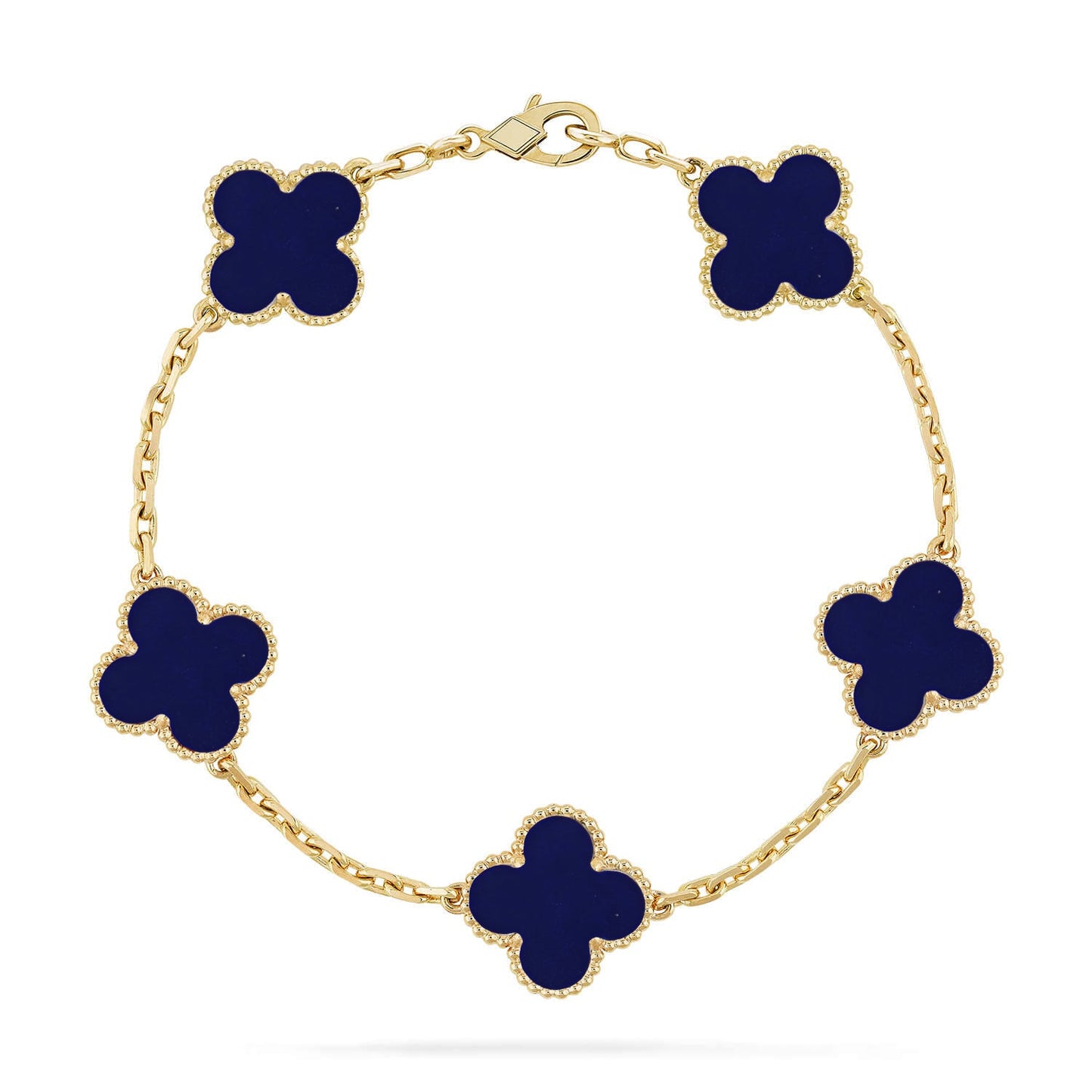 [ORA]CLOVER 5 MOTIF LAPIS LAZULI BRACELET COLLECTION
