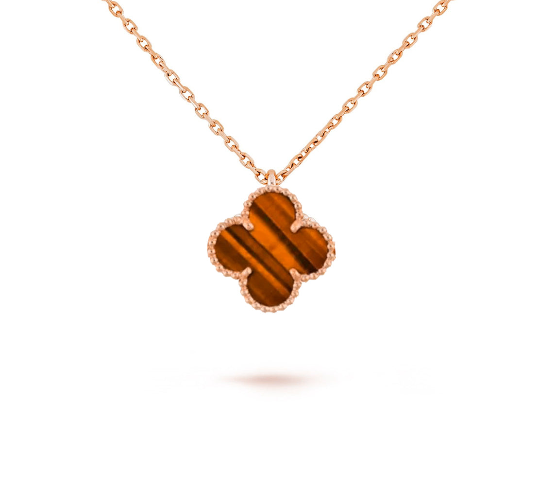 [ORA]CLOVER MINI 9.5MM CARNELIANS NECKLACE COLLECTION
