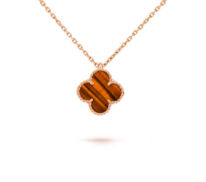 [ORA]CLOVER MINI 9.5MM CARNELIANS NECKLACE COLLECTION