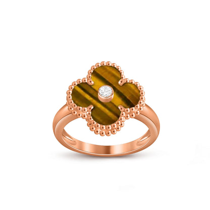 [ORA]CLOVER DIAMOND RING ROSE GOLD COLLECTION