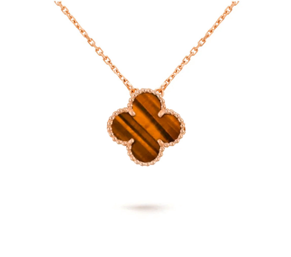[ORA]CLOVER 15MM SINGLE FLOWER NECKLACE COLLECTION