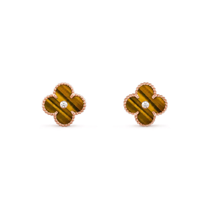 [ORA]CLOVER  15MM DIAMOND EARRINGS COLLECTION