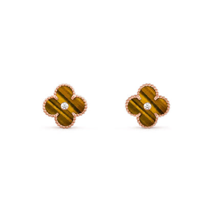 [ORA]CLOVER  15MM DIAMOND EARRINGS COLLECTION