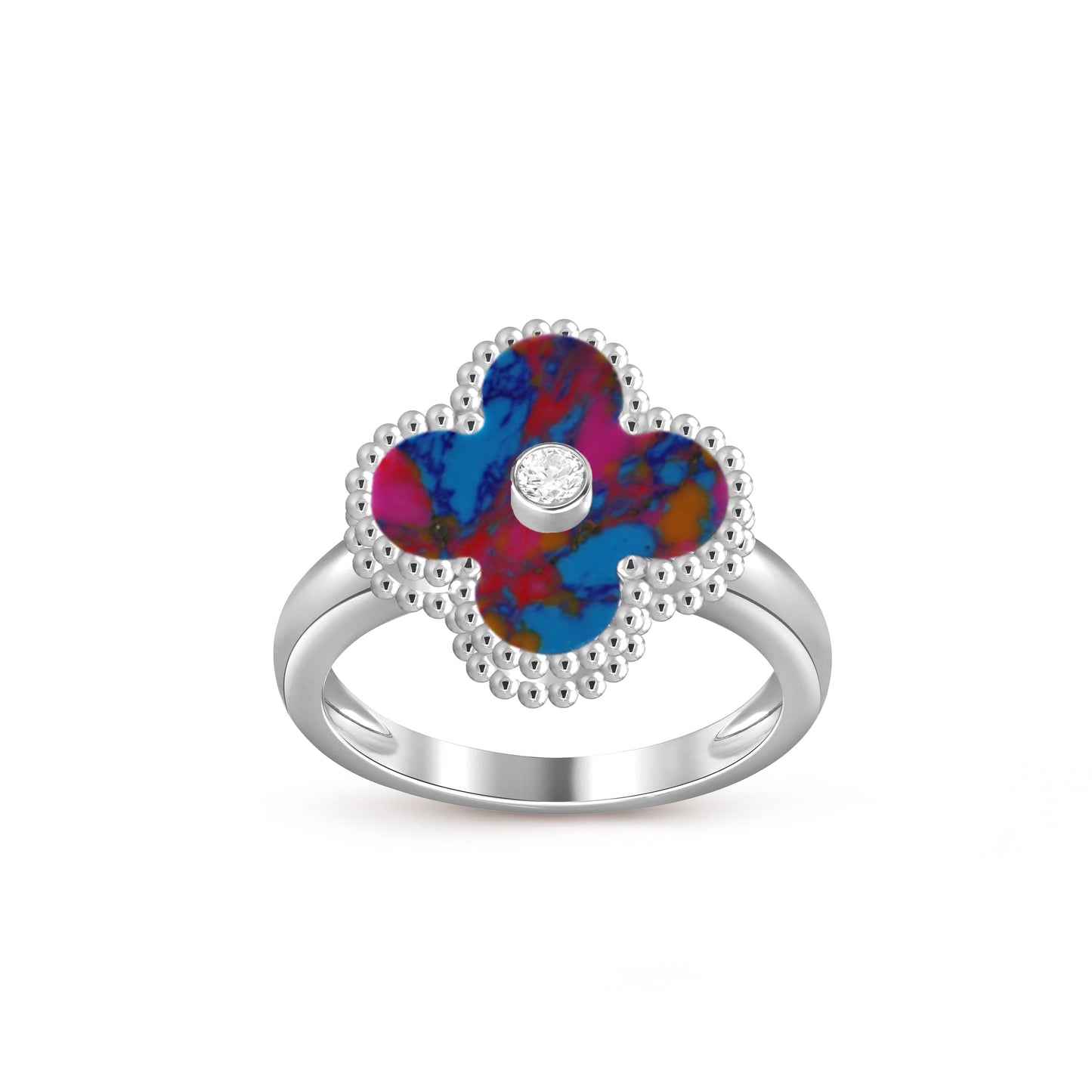 [ORA]CLOVER SILVER DIOMND RING COLLECTION