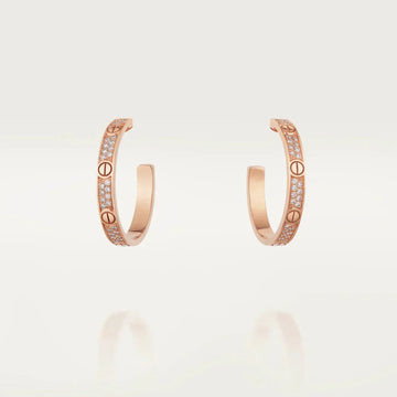 [ORA]LOVE DIAMOND PINKGOLD-CREOLEN