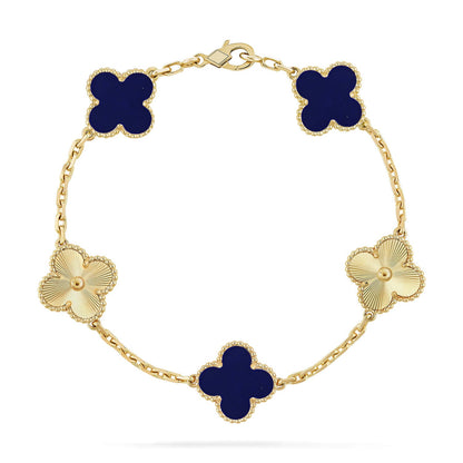 [ORA]CLOVER 5 MOTIF LAPIS LAZULI BRACELET COLLECTION