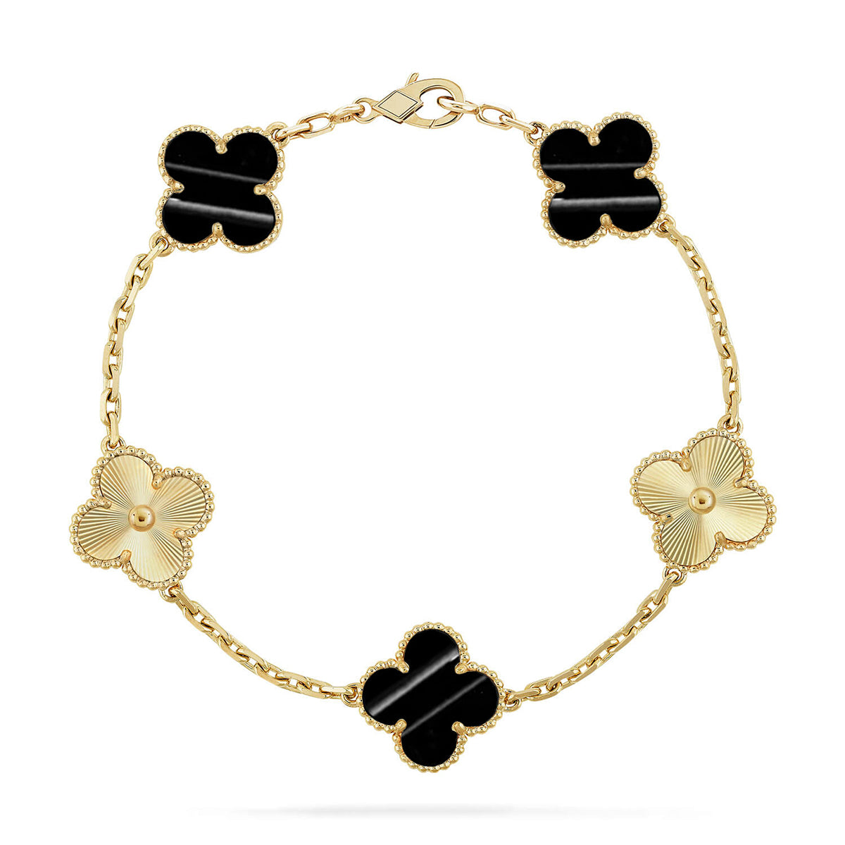 [ORA] CLOVER 5 MOTIF PULSAR STONE BRACELET COLLECTION