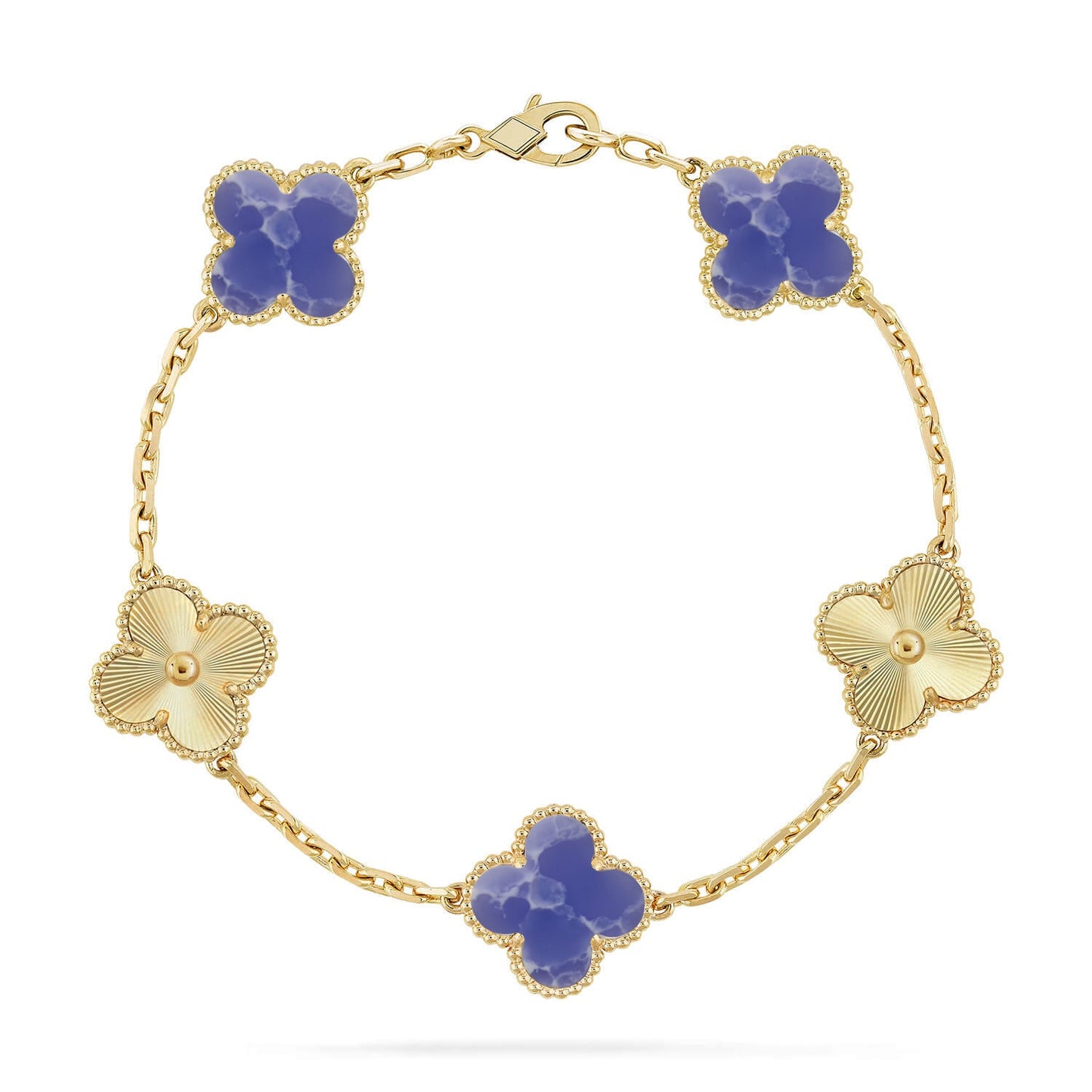 [ORA]CLOVER 5 MOTIF BLUE VEINS BRACELET COLLECTION