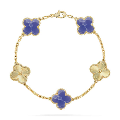 [ORA]CLOVER 5 MOTIF BLUE VEINS BRACELET COLLECTION