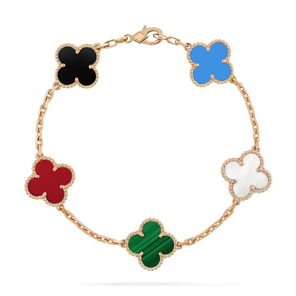 [ORA]CLOVER 5 MOTIFS MULTICOLOR BRACELET