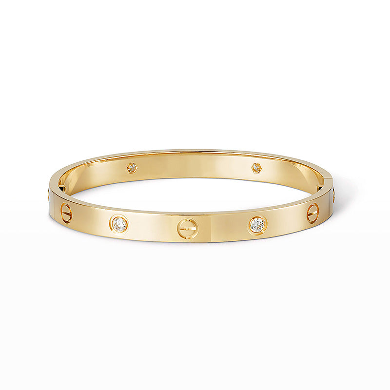 [ORA]LOVE BRACELET 6.1MM 4 DIAMONDS