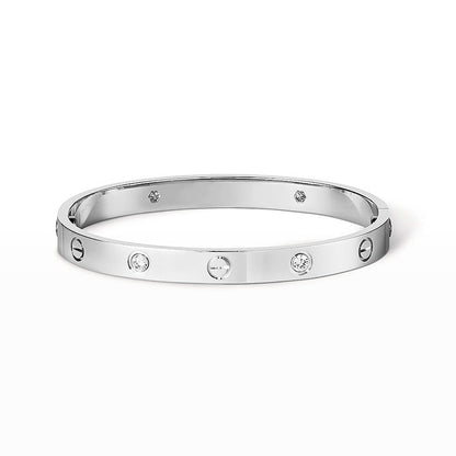 [ORA]LOVE BRACELET 6.1MM 4 DIAMONDS