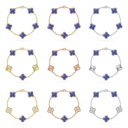 [ORA]CLOVER 5 MOTIF BLUE VEINS BRACELET COLLECTION